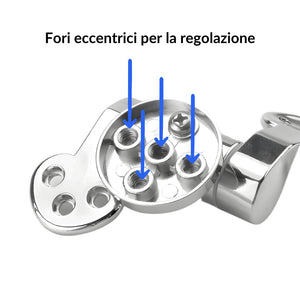 Cerniere cromate sedile wc copriwater fantasia staffe frizionato soft ogomondo *** confezione 1