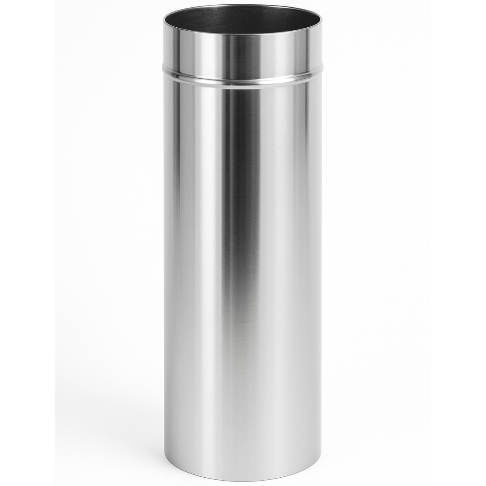 Elemento lineare acciaio inox diametro 250 mm sp. 0,5 mm h. 500 mm canna fumaria