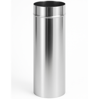 Elemento lineare acciaio inox diametro 250 mm sp. 0,5 mm h. 500 mm canna fumaria