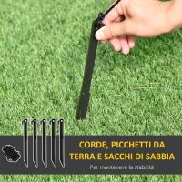 Babbo Natale Gonfiabile Luminoso 240cm con Sacchetto Regalo Luci LED Decorazione Natalizia