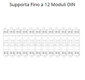 Gewiss centralino parete 12 moduli ip40 gw40028