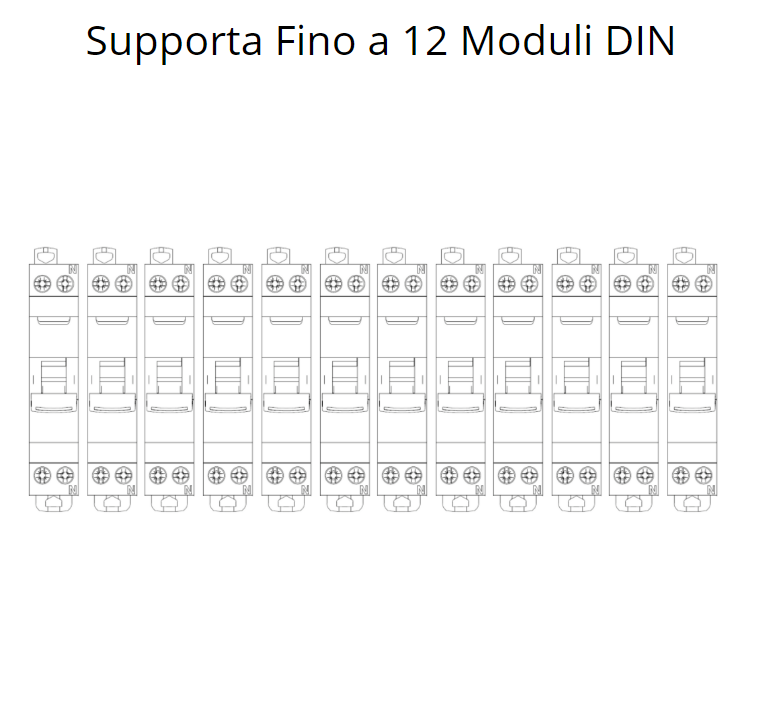 Gewiss centralino parete 12 moduli ip40 gw40028