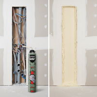 Schiuma poliuretanica da riempimento con pistola adattatore a vite 750 ml