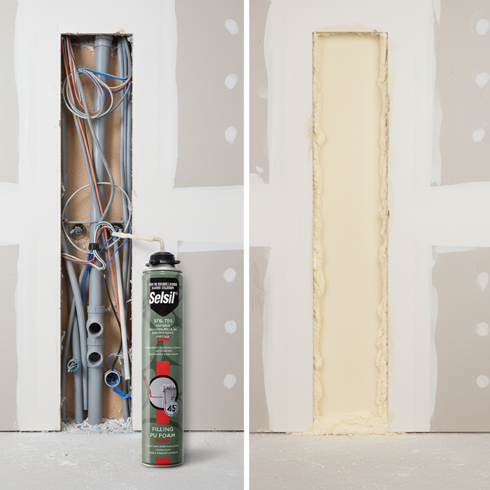 Schiuma poliuretanica da riempimento con pistola adattatore a vite 750 ml