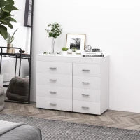 Mobile con Cassetti Cassettiera in Legno per Camera, Cucina, Bagno 90×35×73cm Bianca