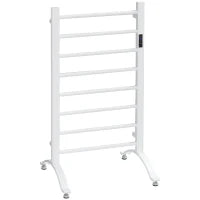 Scaldasalviette Elettrico a 8 Barre con Timer e Controllo Temperatura, 50x45x80 cm, Bianco