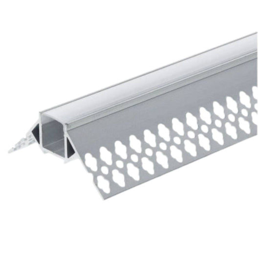 Profilo alluminio integrato optonica 5165 per strisce led 2m grigio