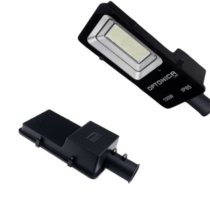 Lampione led ad energia solare con pannello solare separato + batteria 150 watt