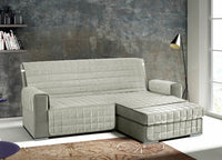 Copridivano Per Divani Con Penisola Modello Join Colore Grigio - 190 cm - Grigio