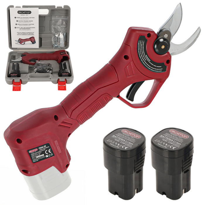 FORBICI A BATTERIA FORBICE POTATURA FE04-25 2 BATTERIE 16,8V 2Ah Ø25mm ARCHMAN