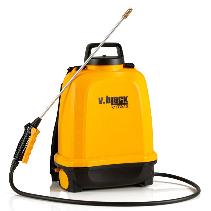 POMPA A SPALLA IRRORATRICE BATTERIA LITIO ELETTRICA 12Lt V-BLACK VITA VOLPI