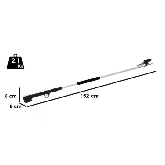 FORBICE ELETTRONICA CORDLESS DA POTATURA ASTA 1,5m +2BATTERIE 21.6V- 4.0Ah VOLPI