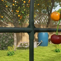 Serra da Giardino, Serra per Pomodori con 5 Archi in Acciaio, Copertura in PE, 6 x 1.23 x 1.71 m, Trasparente