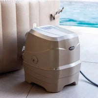 28412EX - Simple Spa Plus Bubble Massage Set 236X71Cm 8 Posti Con Pompa, Riscaldatore, Sistema Di Purificazione Acqua, 100 Getti, Telo Base, Telo Copertura, Dispenser Di Cloro