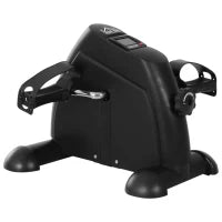 Mini Cyclette Portatile per l'Allenamento di Gambe per Braccia con Display LCD TPR, PP, PP, ruota in ghisa 35 x 40 x 31 cm Nero