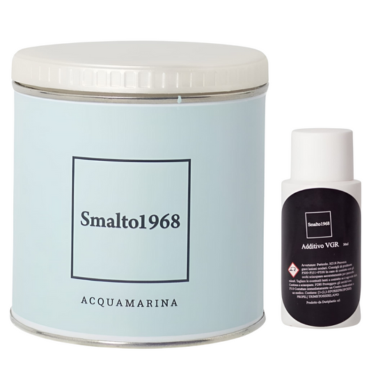 Smalto1968 base acqua vgr piastrelle ceramiche supporti difficili l 0.5 *** colore- acquamarina, confezione 1