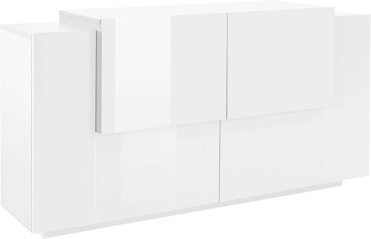 Mobile NEW CORO L 160 x H 86 x P 45 cm colore bianco lucido