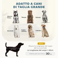 Divano Lettino per Cani Grandi fino 30 kg da Interno con Cuscino Rimovibile, 96x66x24 cm, Blu