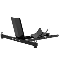 Cavalletto Bloccaruote per Moto, Staffa Regolabile su 14 Livelli per Ruote Ø34-84 cm, Nero