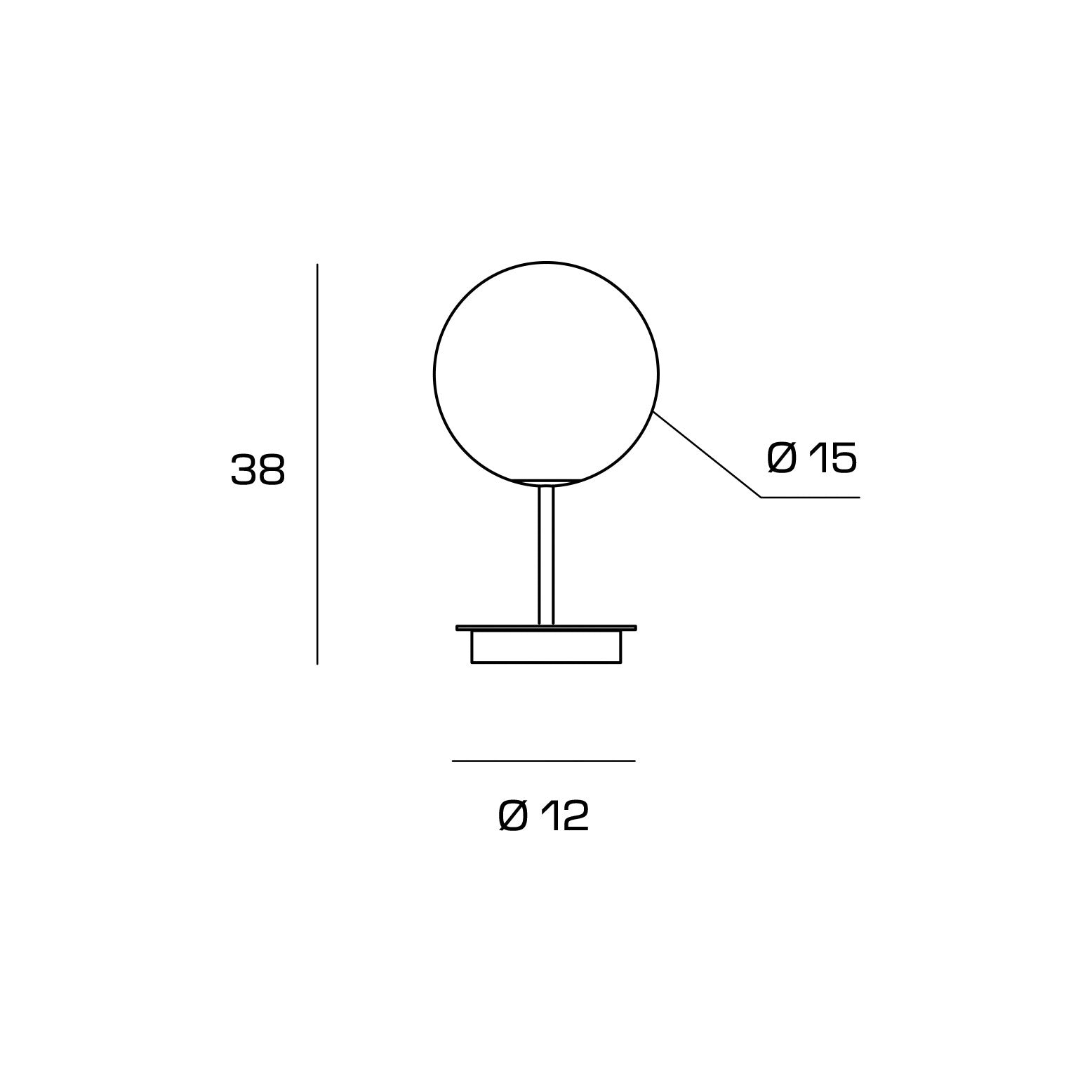 JUGEN BLACK LAMPADA DA TAVOLO VETRO BIANCO MONTATURA NERA ATTACCO E27 CON DIMMER