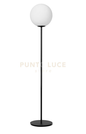 JUGEN BLACK LAMPADA DA TERRA 1 LUCE METALLO NERO ATTACCO E27 DIMMERABILE