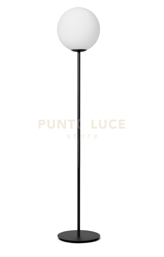 JUGEN BLACK LAMPADA DA TERRA 1 LUCE METALLO NERO ATTACCO E27 DIMMERABILE