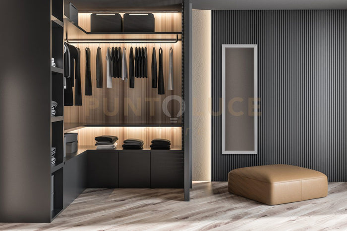 JULIETTE SPECCHIO DA PARETE CORNICE ALLUMINIO ARGENTO INSTALLABILE VERTICALMENTE ED ORIZZONTALMENTE 50X150CM