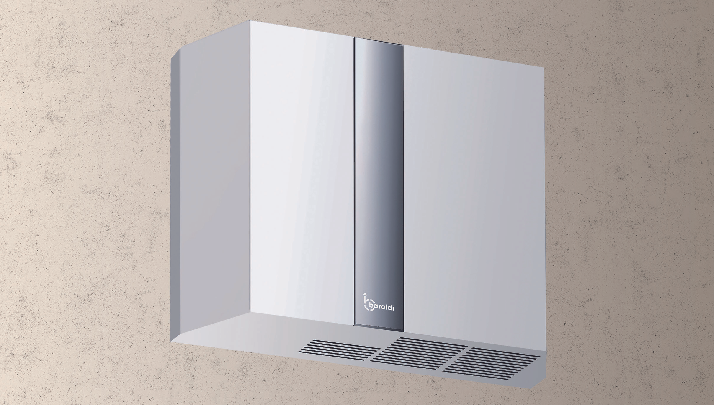 COMPACT MOTORE PER ESTERNO cm 45x35 - Bianco, Inox - 900 m3/h