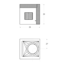 Camino a legna prefabbricato refrattario focolare aperto ds55ref reversibile