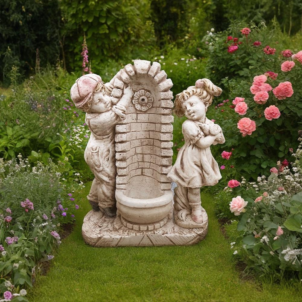 Fontana calcestruzzo cemento senza rubinetto 75x35xh.91cm modello bimbo bimba