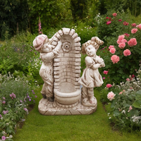 Fontana calcestruzzo cemento senza rubinetto 75x35xh.91cm modello bimbo bimba