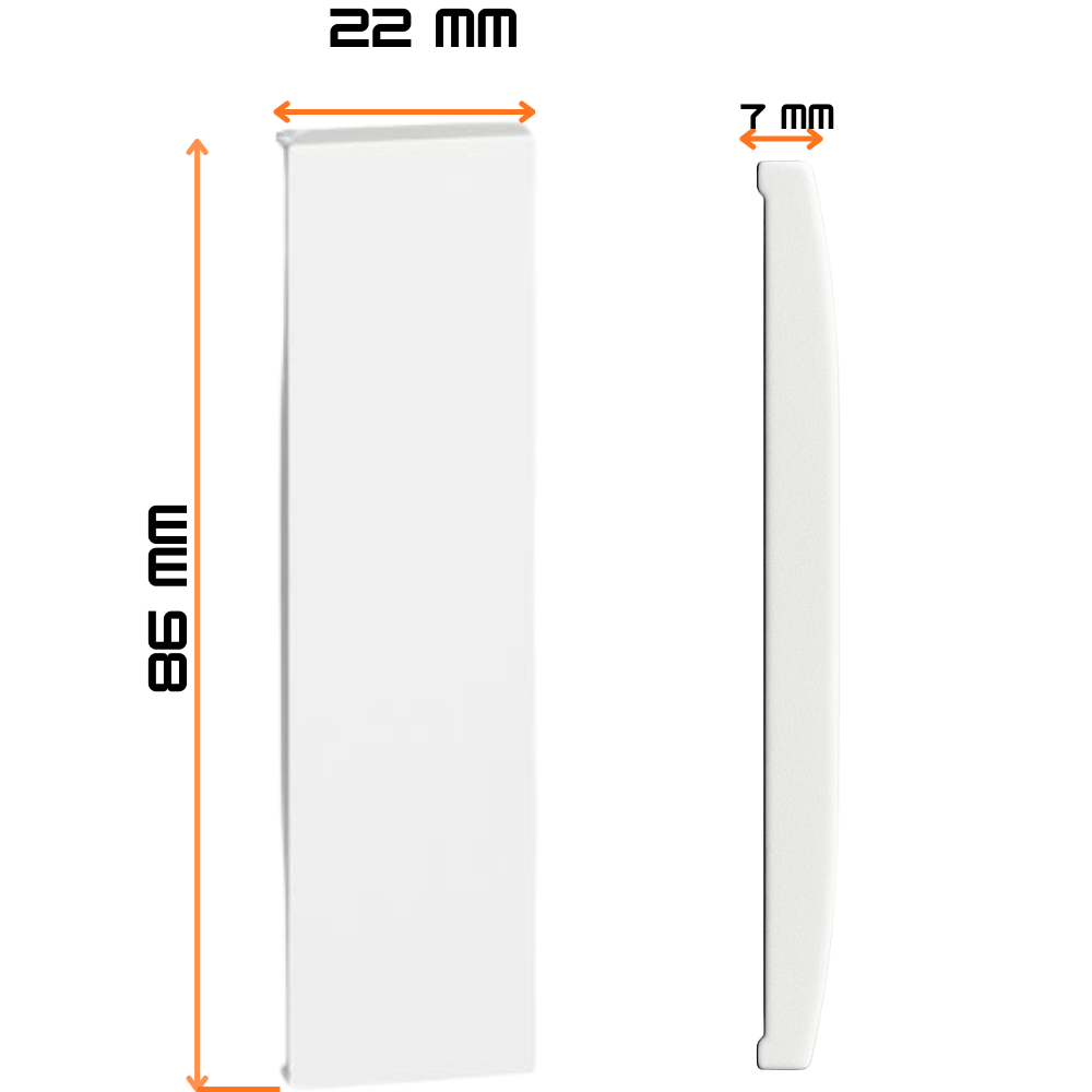 Bticino living now cover copriforo 1 modulo per supporti compatibili *** colore bianco, confezione 1