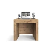 PAZZO DESIGN Tavolo Consolle Allungabile con porta prolunghe, Rovere Rustico, Made in Italy, da 45 a 300 cm