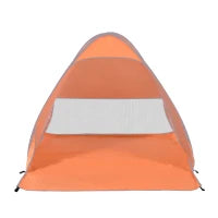 Tenda da Spiaggia Pop Up con Protezione UV 30+ e Borsa di Trasporto, 200x150x119 cm, Arancione