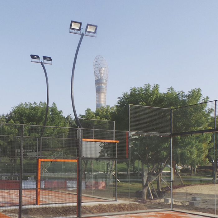 Optonica proiettore led smd corpo bianco luce naturale 100 watt 90 lumen 4000k