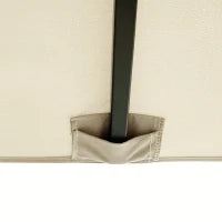 Gazebo da Giardino 3x3m in Alluminio e Acciaio con Prese d'Aria, Zanzariera e Tende, Cachi