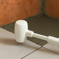 Martello battipiastrelle gomma bianca antirimbalzo antimacchia 1000gr