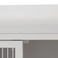 Armadio a Muro a 3 Ante in Vetro con Design Curvo, Spazio di Archiviazione Versatile，per Soggiorno e Bagno, 90×20×70 cm, Bianco