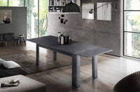 Tavolo da pranzo allungabile 90x160-210 design moderno Jesi Ardesia