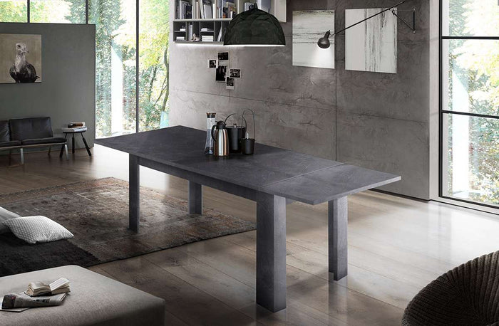 Tavolo da pranzo allungabile 90x160-210 design moderno Jesi Ardesia
