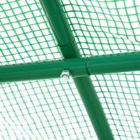 Serra da Giardino Telaio in Acciaio e 4 Finestre in PE 2.5x2x2m, Verde