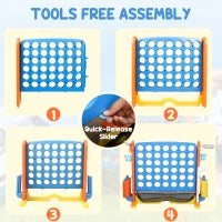 Set giochi 4-in-1, con altezza regolabile e diversi accessori, in plastica, Multicolore