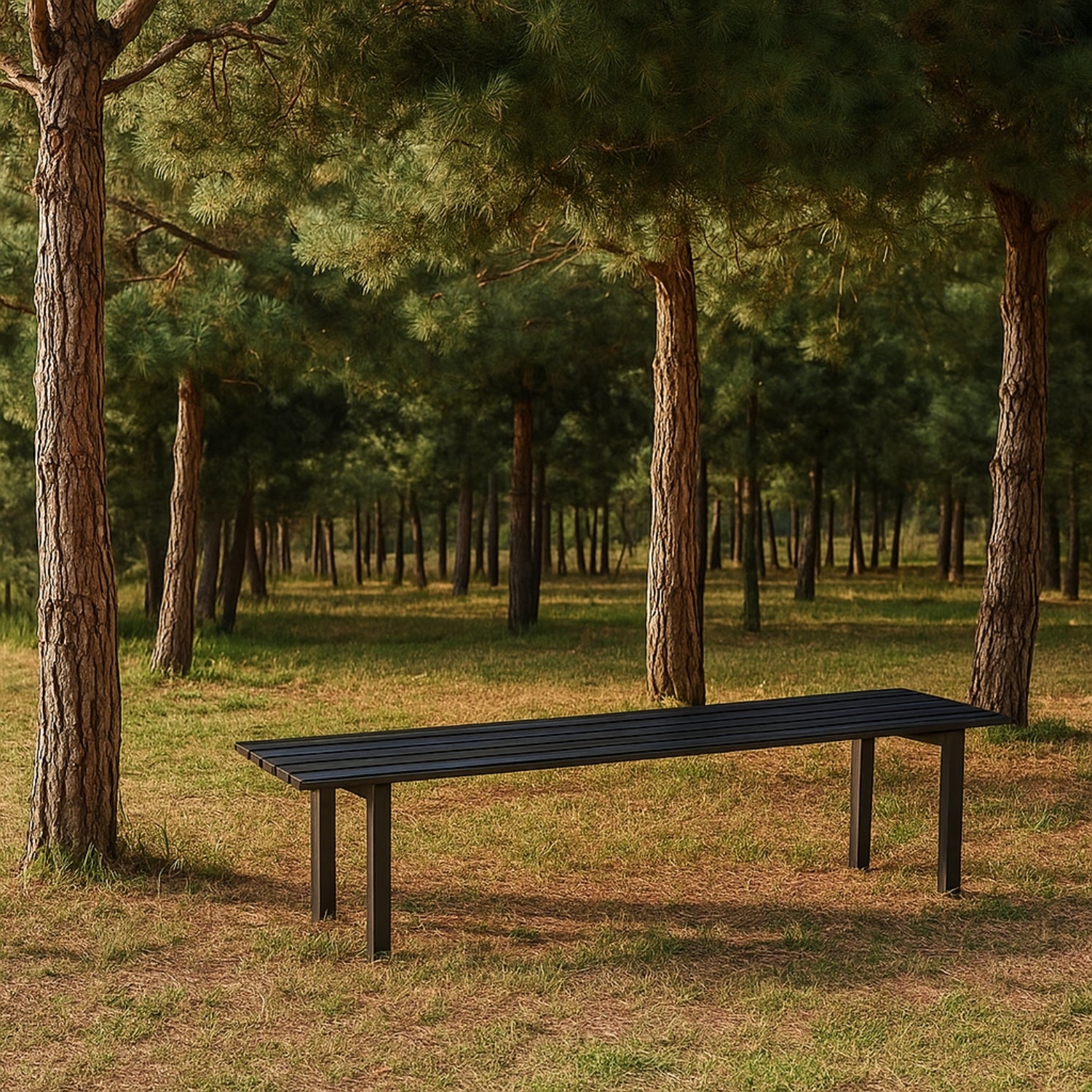 Panca da giardino modello roma in acciaio lunghezza 160 cm
