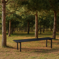 Panca da giardino modello roma in acciaio lunghezza 160 cm