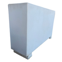 Fioriera giardino cemento effetto pietra l.100xp.30xh.60 cm serie ostuni