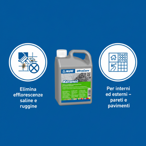 Ultracare keranet pulitore concentrato liquido pavimenti interni esterni 1 litro *** pezzi 4 pz, confezione 1