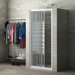 Porta doccia a soffietto book cristallo temprato profilo bianco bianco *** misure 71-75xh190 cm serigrafato, confezio...