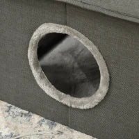 Casetta per Gatti con Cuscini Lavabili 2 entrate, 39x43.5x40.5cm  Grigio