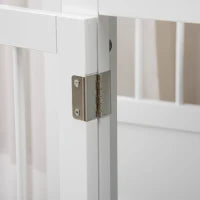 Gabbia per Cani Piccoli Tavolino Moderna con 3 Porte Francese con Chiusura Magnetica 78x53x59,3 cm Bianco