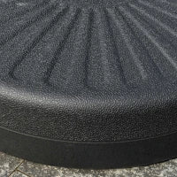 Base per Ombrellone da Giardino con Palo Centrale Φ3.8cm e 4.8cm, HDPE Nero